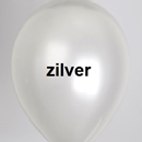 ballon zilver metallic