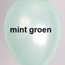 ballon mint groen metallic