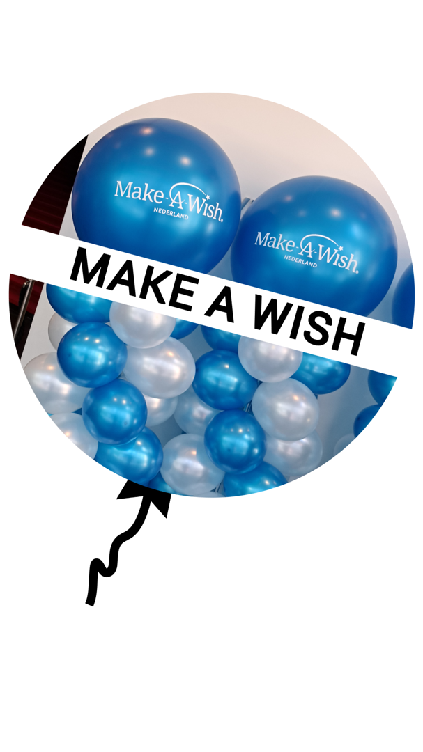 ballonnen voor Make a Wish Nederland