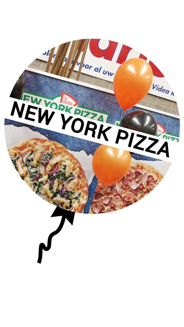 ballonnen voor New York Pizza