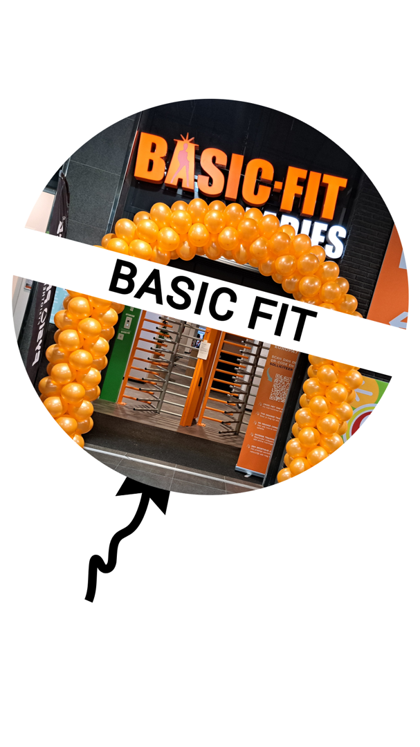 ballonnen voor Basic Fit