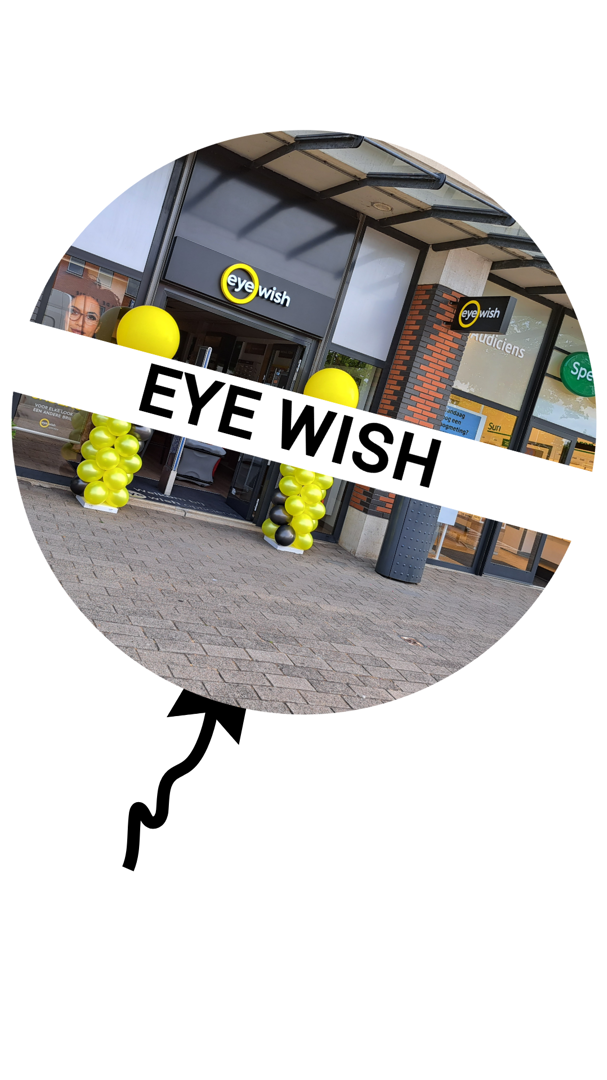 ballonnen voor Eye Wish brillen