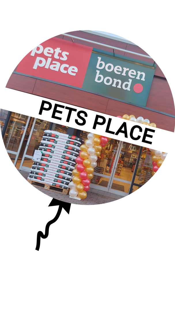 ballonnen voor Pets Place Boerenbond