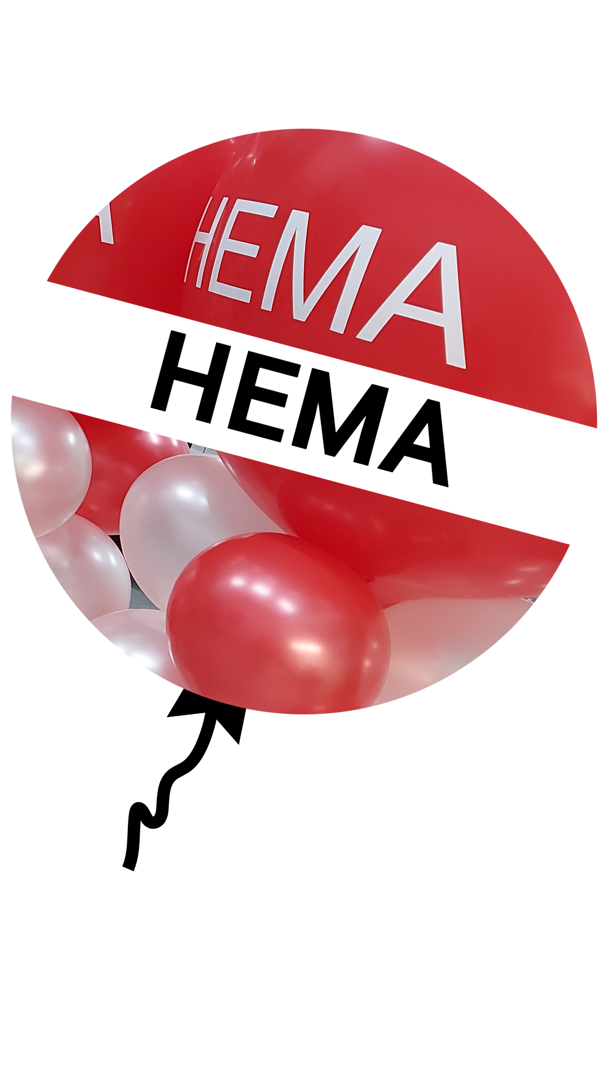 ballonnen voor Hema