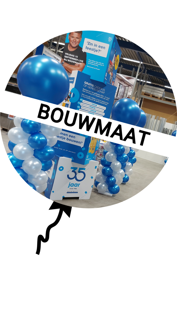 ballonnen voor Bouwmaat